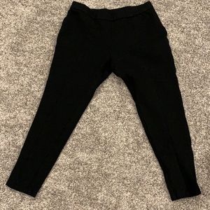 Chico's Black Knit Cropped Dress Pants Size 2
